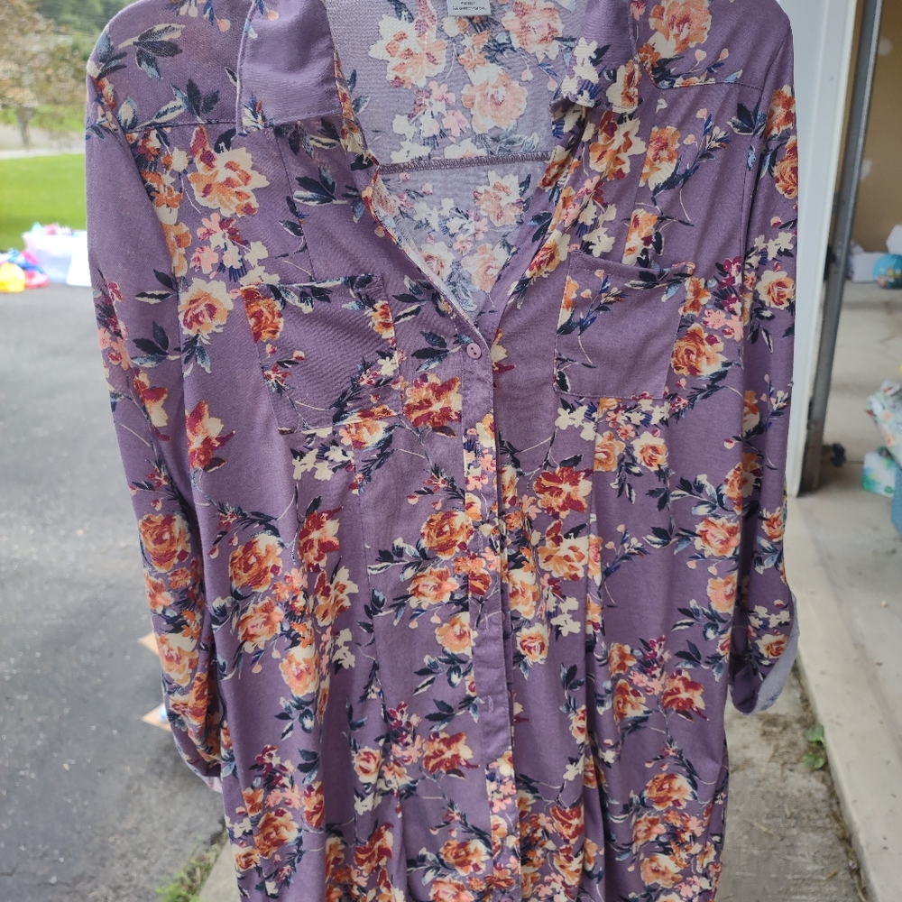 Purple Floral Dress